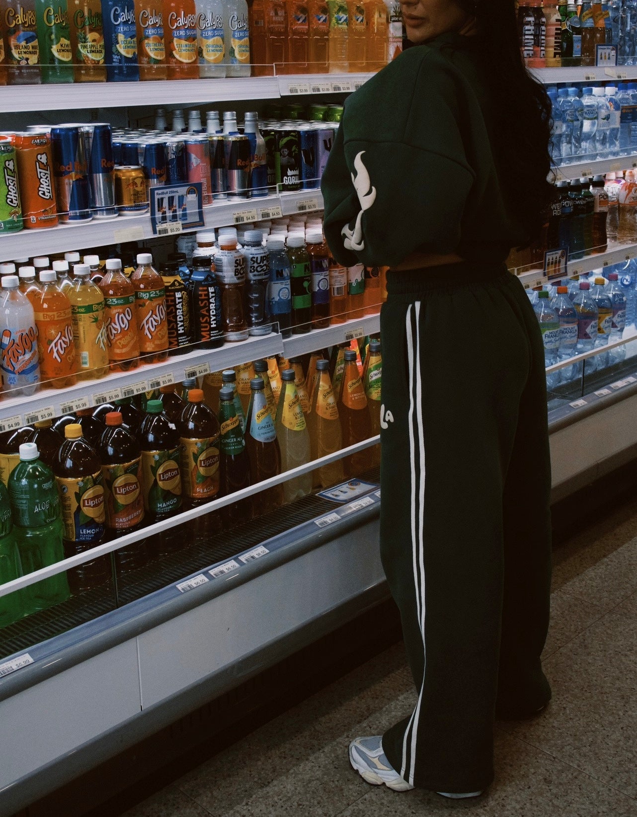 BURN FOR ME BABY TRACK PANTS - GREEN