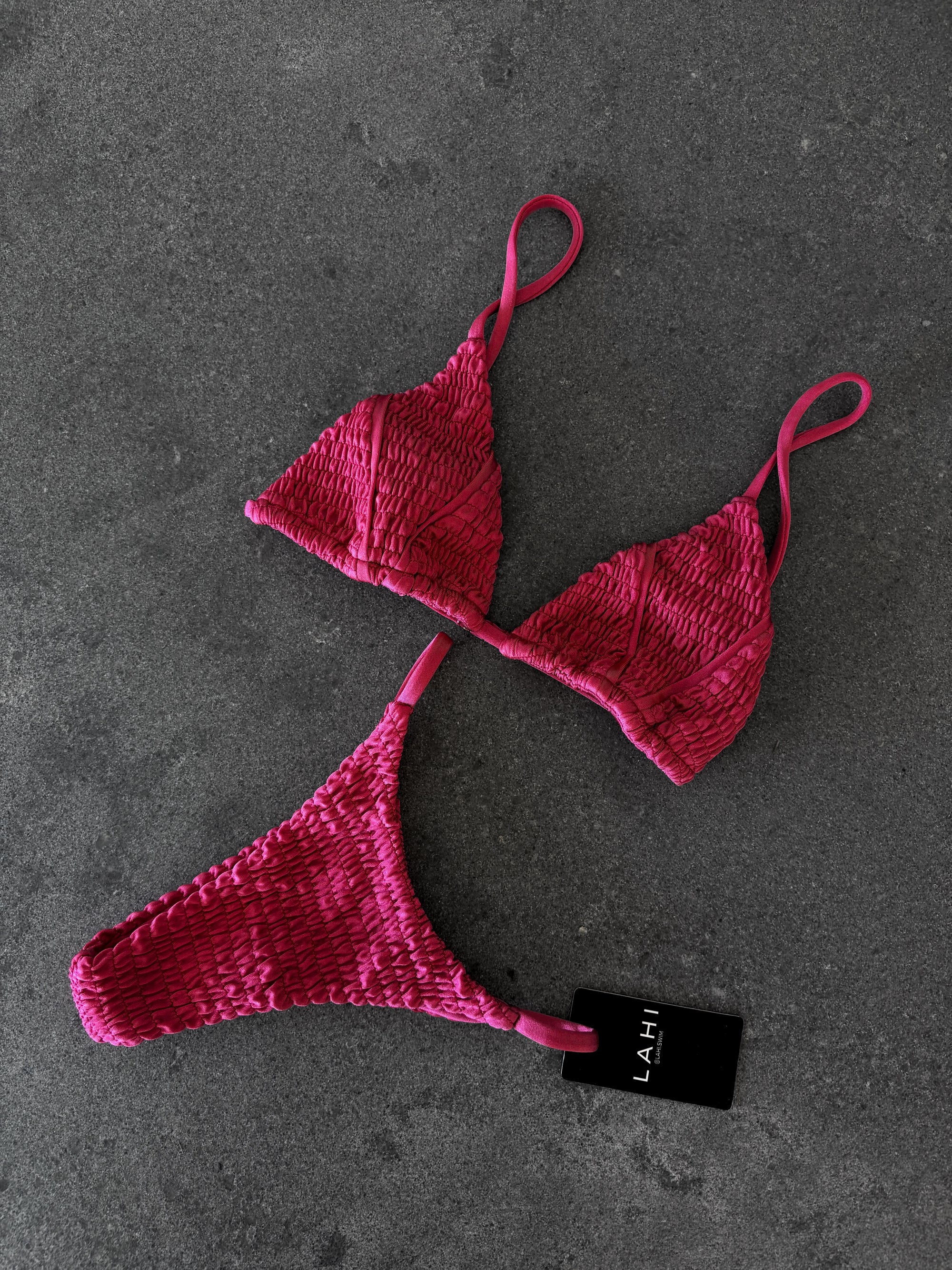 Gaia Cheeky Bikini Bottom - Magenta