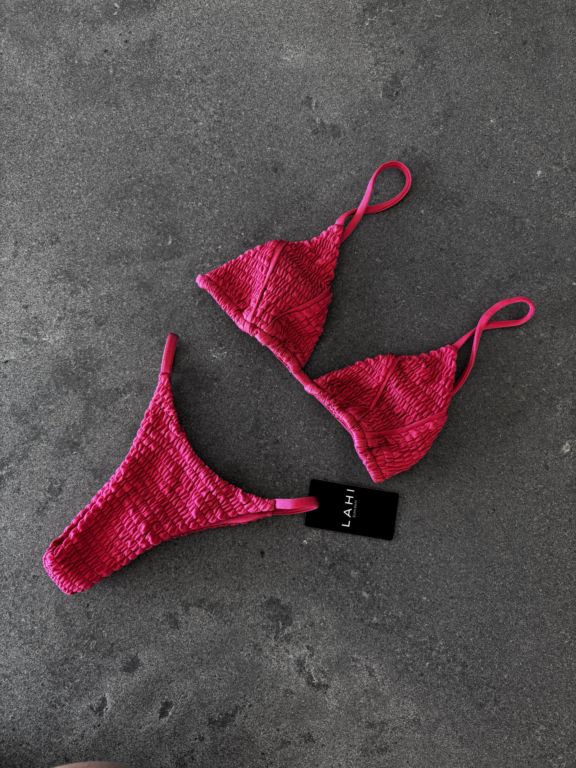 Gaia Cheeky Bikini Bottom - Magenta
