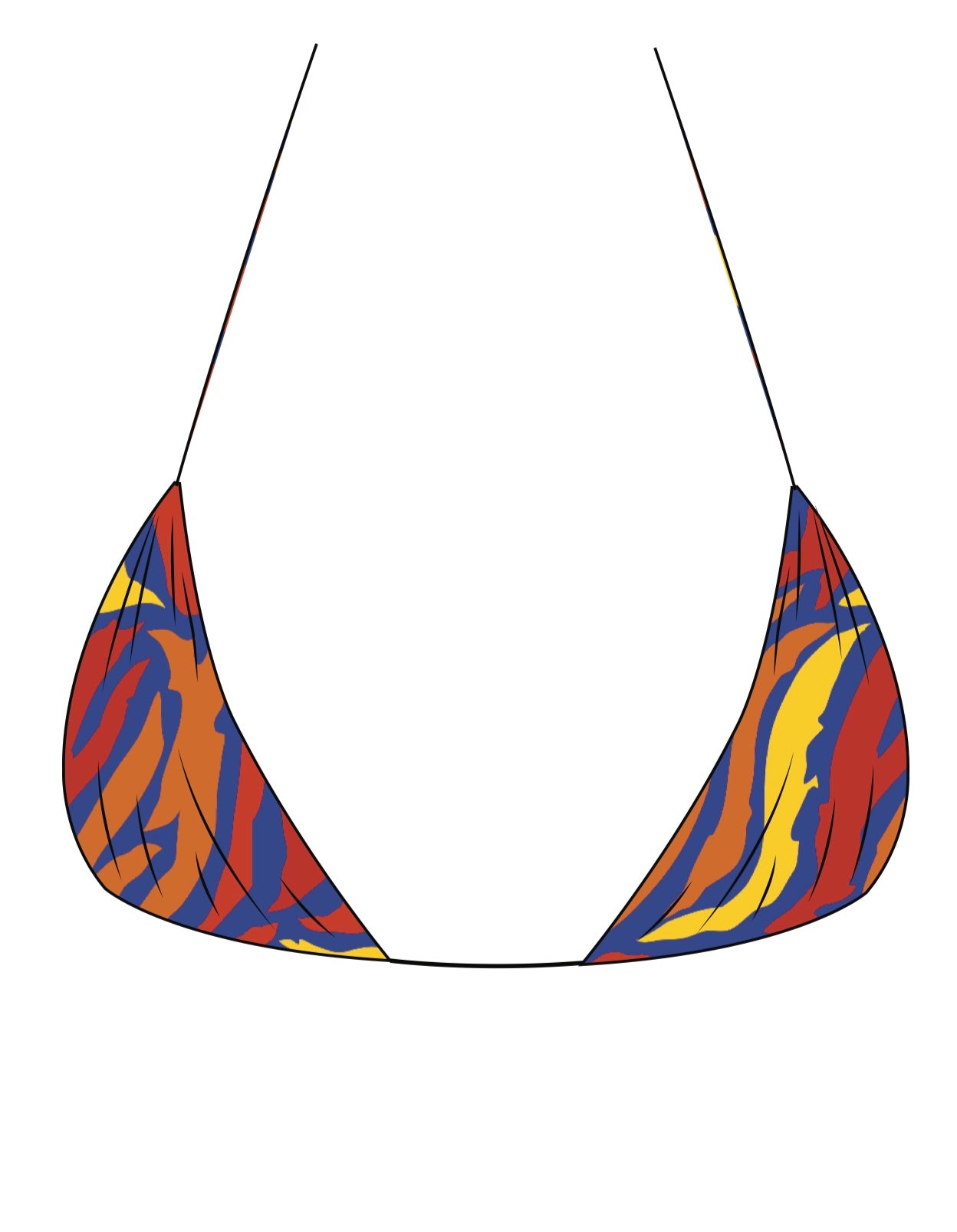 GIGI TRIANGLE BIKINI TOP - ZAHARA WILD