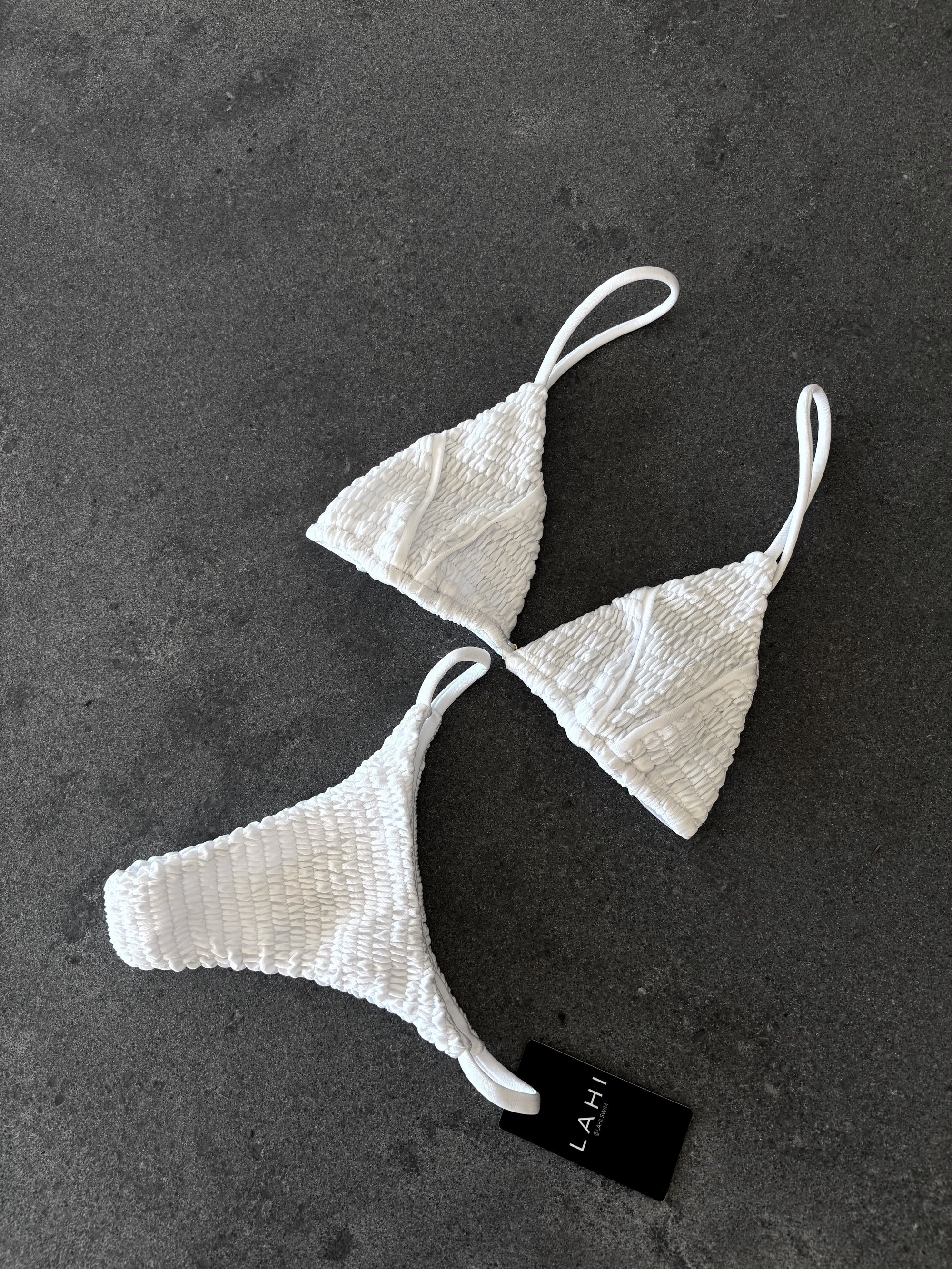 Gaia Cheeky Bikini Bottom - White
