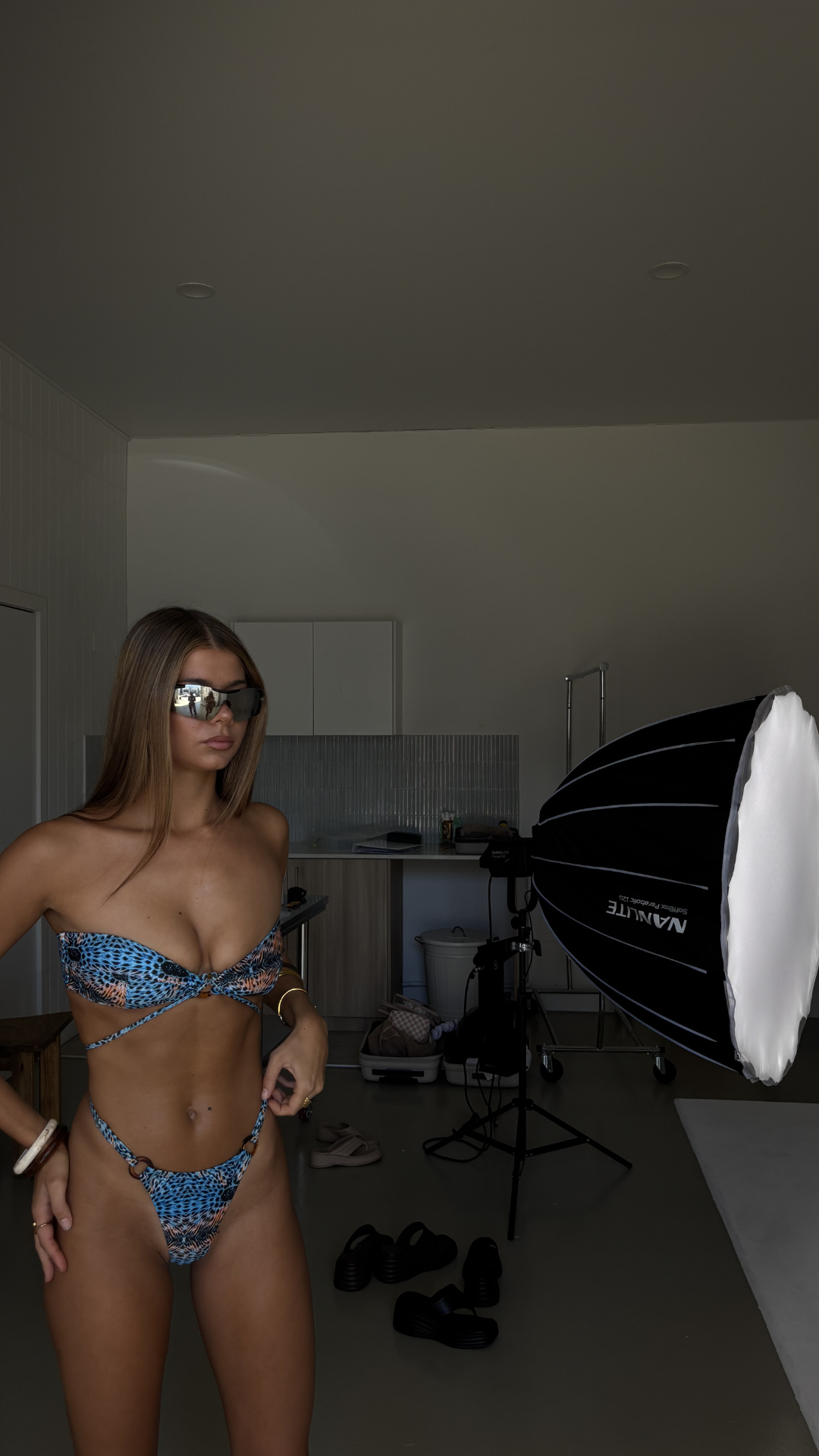 BRAZILIAN BANDEAU TOP - PEACOCK WILD